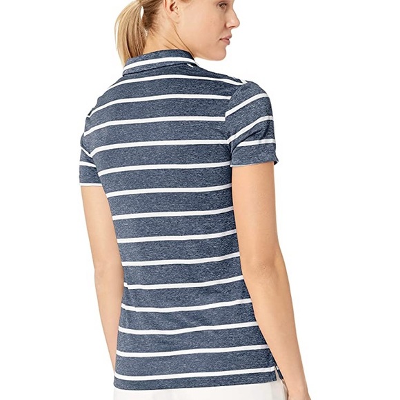 NWT Women’s Nike Dri-Fit Striped Polo Size S - Picture 2 of 8
